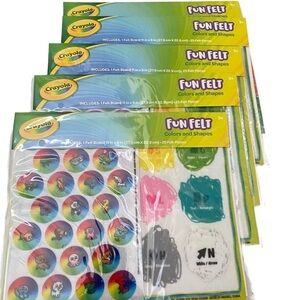 Crayola Set of 5 Fun Felt Colors Shapes Activity Kits